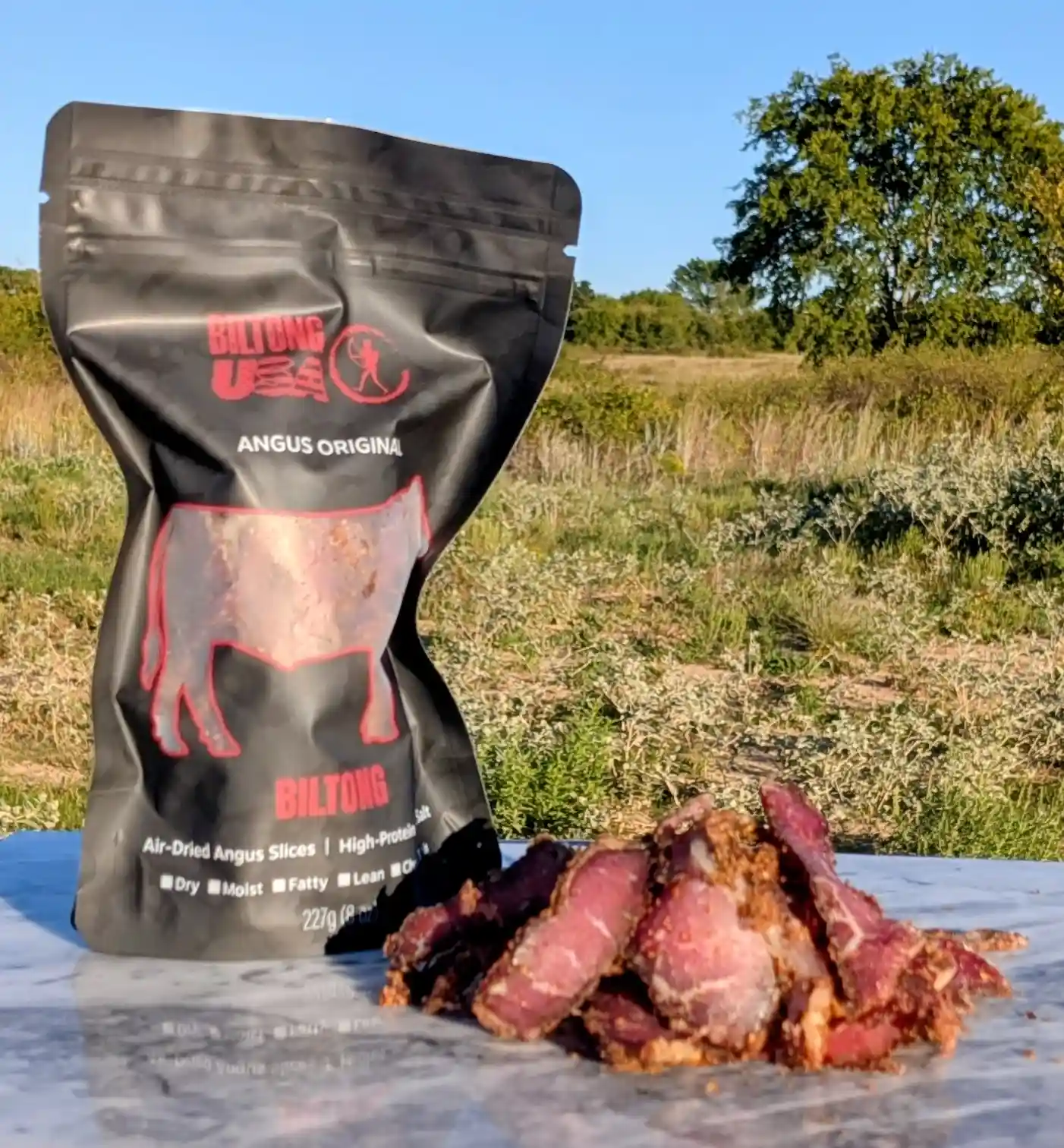 Home | Biltong USA Biltong USA Angus Biltong made from Certified Angus Beef, sliced and traditionally air-dried