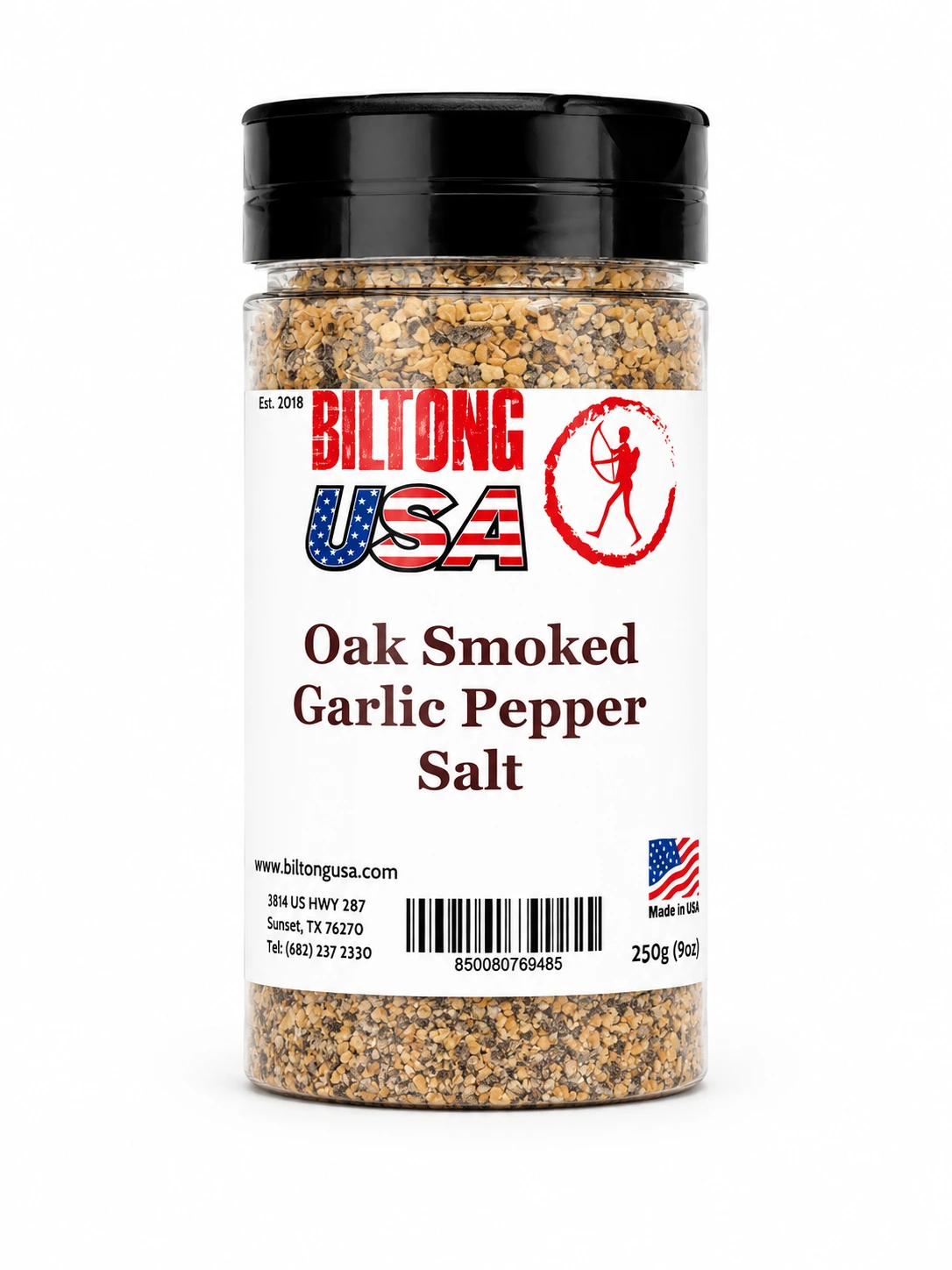 Oak Smoked Garlic Pepper Salt