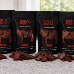 Biltong Quartet 4 x 8oz Angus, Wagyu & Both Peri Peri