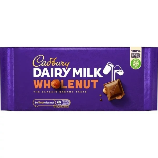 Cadbury Dairy Milk Wholenut 180g