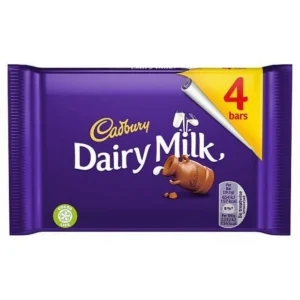 Cadbury Dairy Milk 4 Bars (4 x 27.2g)