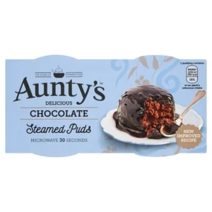 Auntys Chocolate Steamed Puds 2Pk