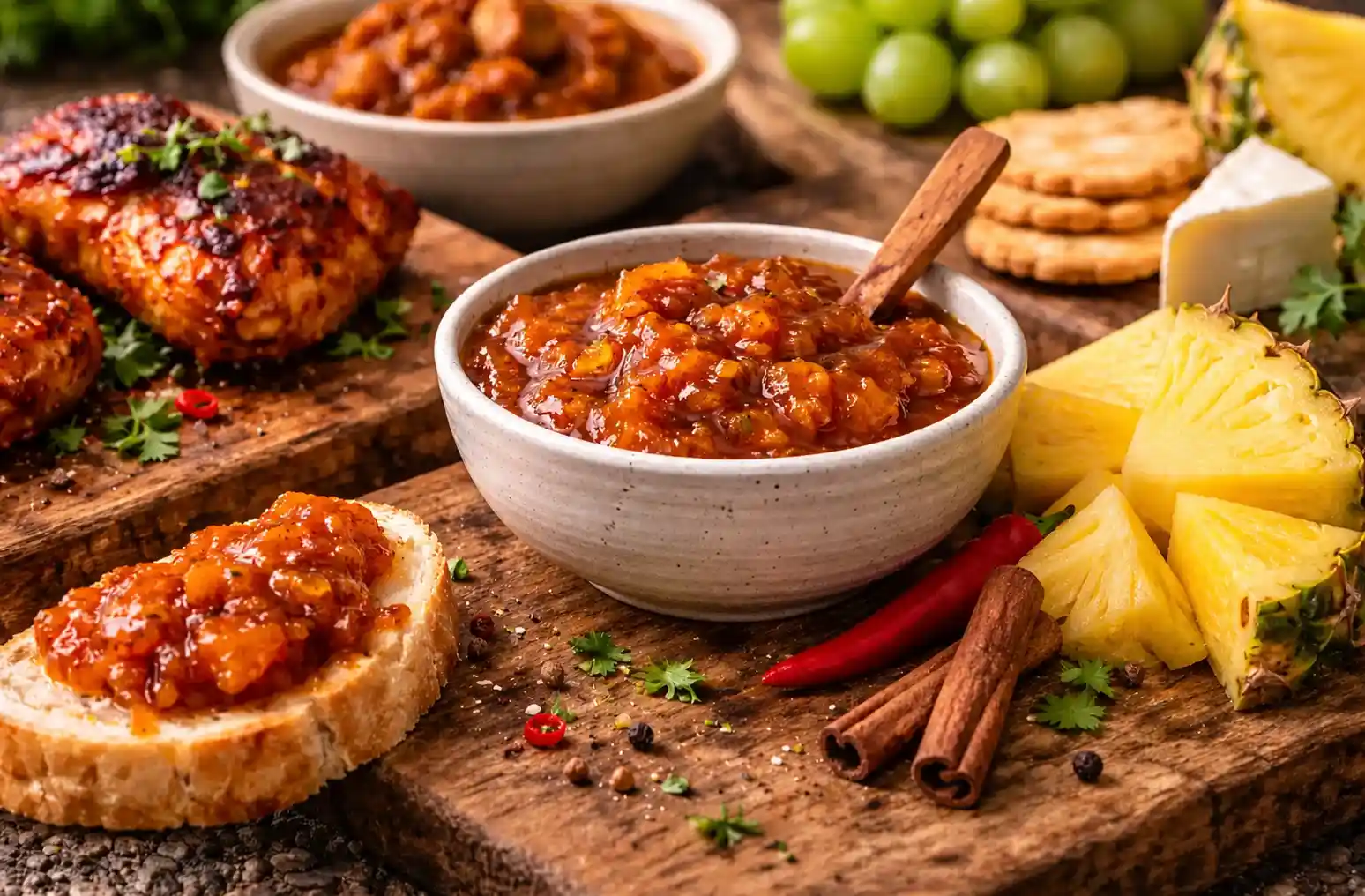 Biltong USA Pineapple Chutney 500g
